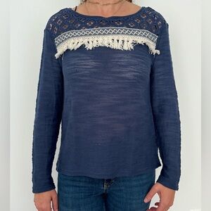 Boho style long sleeve shirt
